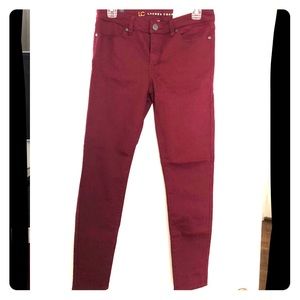 Lauren Conrad Skinny jeans - maroon